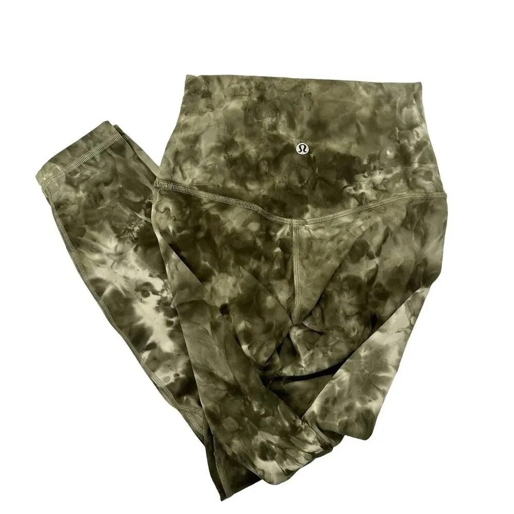 Lululemon Align Pant Diamond Dye Diamond Dye‎ Light Sage Army Green Dark Olive